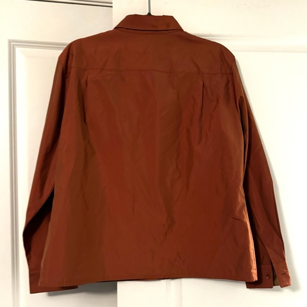 Jaeger Silk Button Down With Glossy Look - image 3